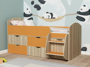 Кровать Малыш-7 Ясень-оранж в Ишиме - ishim.magazinmebel.ru | фото