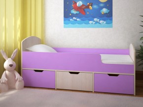 Кровать Малыш Мини Дуб молочный-Ирис в Ишиме - ishim.magazinmebel.ru | фото
