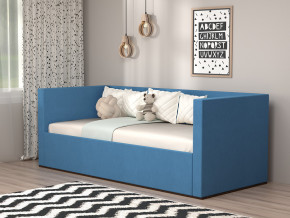 Кровать мягкая с подъёмным механизмом арт. 030 синий в Ишиме - ishim.magazinmebel.ru | фото