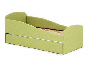 Кровать с ящиком Letmo авокадо (рогожка) в Ишиме - ishim.magazinmebel.ru | фото