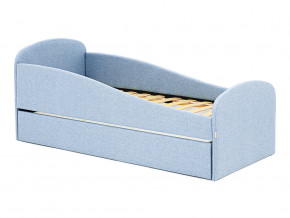 Кровать с ящиком Letmo небесный (рогожка) в Ишиме - ishim.magazinmebel.ru | фото - изображение 1