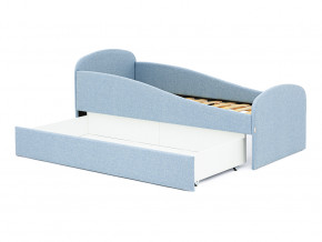 Кровать с ящиком Letmo небесный (рогожка) в Ишиме - ishim.magazinmebel.ru | фото - изображение 4