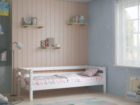 Кровать с задней защитой Соня Вариант 2 белая в Ишиме - ishim.magazinmebel.ru | фото