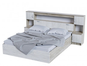 Кровать с закроватным модулем Бася КР 552 Крафт в Ишиме - ishim.magazinmebel.ru | фото