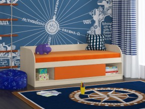 Кровать Соня 4 дуб молочный-оранжевый в Ишиме - ishim.magazinmebel.ru | фото