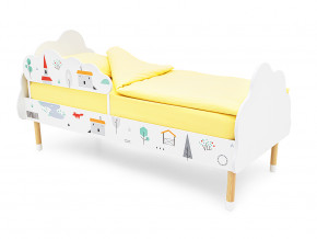 Кровать Stumpa Облако с бортиком рисунок Шале в Ишиме - ishim.magazinmebel.ru | фото