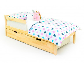 Кровать Svogen classic с ящиками и бортиком натура без покрытия в Ишиме - ishim.magazinmebel.ru | фото