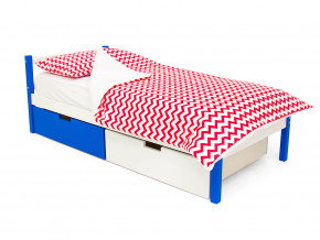 Кровать Svogen classic с ящиками сине-белый в Ишиме - ishim.magazinmebel.ru | фото