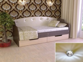 Кровать Юниор Тип 2 Венге/дуб молочный 800х1600 в Ишиме - ishim.magazinmebel.ru | фото