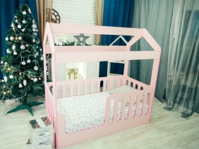 Кроватка-Домик без ящика розовая в Ишиме - ishim.magazinmebel.ru | фото