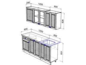 Кухня Хозяюшка 1800 трюфель в Ишиме - ishim.magazinmebel.ru | фото - изображение 2