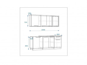 Кухонный гарнитур 11 Грецкий орех 1500 в Ишиме - ishim.magazinmebel.ru | фото - изображение 2