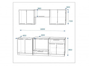 Кухонный гарнитур 7а Грецкий орех 1800 в Ишиме - ishim.magazinmebel.ru | фото - изображение 2