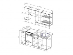 Кухонный гарнитур Антрацит 1800 в Ишиме - ishim.magazinmebel.ru | фото - изображение 3