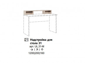 Надстройка для стола 31 (Полка) в Ишиме - ishim.magazinmebel.ru | фото