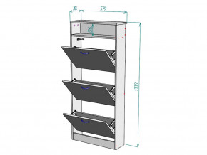 Обувница W116 в Ишиме - ishim.magazinmebel.ru | фото - изображение 3