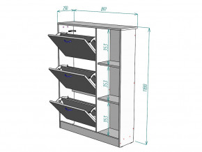 Обувница W37 в Ишиме - ishim.magazinmebel.ru | фото - изображение 3