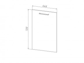 П 45 Комплект для посудомоечной машины 450 мм (цоколь + фасад) ЛДСП в Ишиме - ishim.magazinmebel.ru | фото