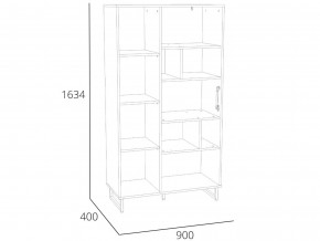 Шкаф комбинированный Фолк НМ 014.58 в Ишиме - ishim.magazinmebel.ru | фото - изображение 2