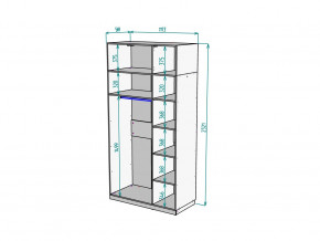 Шкаф Malta light H289 с антресолью HA3 Белый в Ишиме - ishim.magazinmebel.ru | фото - изображение 2