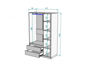 Шкаф Malta light H298 Белый в Ишиме - ishim.magazinmebel.ru | фото - изображение 2