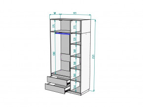 Шкаф Malta light H298 с антресолью HA3 Белый в Ишиме - ishim.magazinmebel.ru | фото - изображение 2