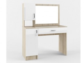 СМС1100.1 Стол макияжный с зеркалом 1м ящиком 2мя дверками в Ишиме - ishim.magazinmebel.ru | фото