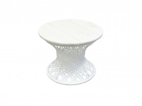 Стол Бонго мини диаметр 400 белый в Ишиме - ishim.magazinmebel.ru | фото - изображение 1