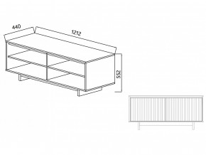 Тумба для ТВА Moderno-1200 Ф5 в Ишиме - ishim.magazinmebel.ru | фото - изображение 4