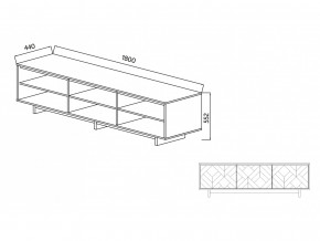 Тумба для ТВА Moderno-1800 Ф2 в Ишиме - ishim.magazinmebel.ru | фото - изображение 4