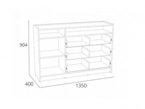 Тумба Оттавия НМ 011.59 Антрацит в Ишиме - ishim.magazinmebel.ru | фото - изображение 2