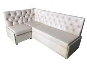 Угловой диван Призма со стяжками белый со спальным местом в Ишиме - ishim.magazinmebel.ru | фото