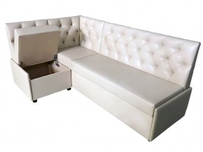 Угловой диван Призма со стяжками белый со спальным местом в Ишиме - ishim.magazinmebel.ru | фото - изображение 2