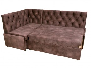 Угловой диван Призма со стяжкми коричневый со спальным местом в Ишиме - ishim.magazinmebel.ru | фото - изображение 4