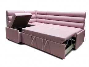 Угловой диван Призма Валики со спальным местом розовый в Ишиме - ishim.magazinmebel.ru | фото - изображение 2